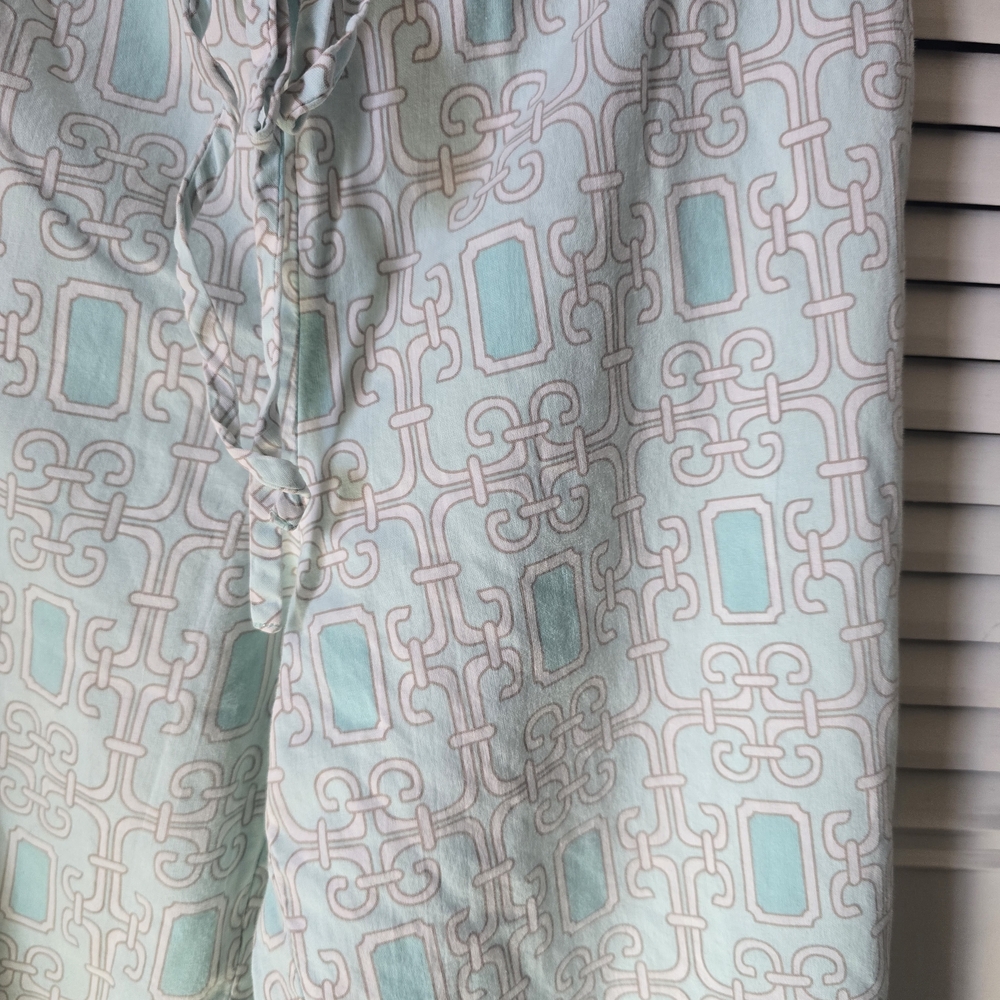Mint Geometric Print Pajama Pants - Picture 6 of 8
